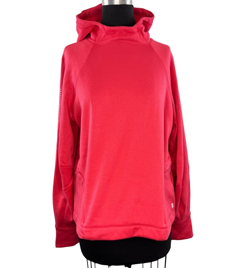 Sweaty Betty Pink Sweatshirt Hooded Front Pocket Raglan Sleeve Pullover Medium M